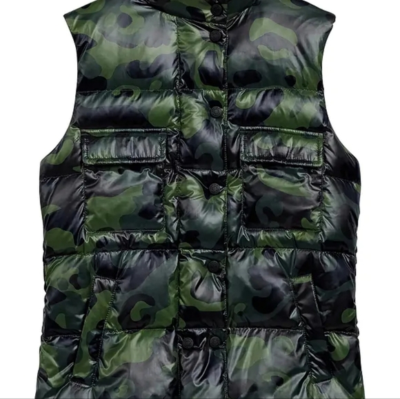 Anatomie Printed‎ Fallon Vest Cheetahflage/Army Green - Picture 2 of 6